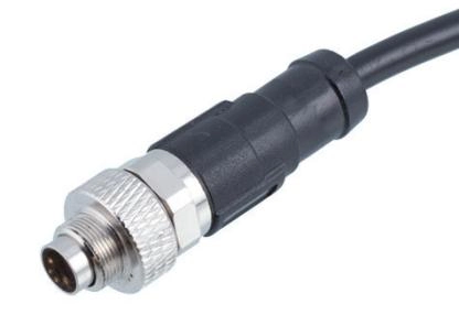 M9 Male Straight Molded Cable Assembly | Shielded / Unshielded | Custom Length L